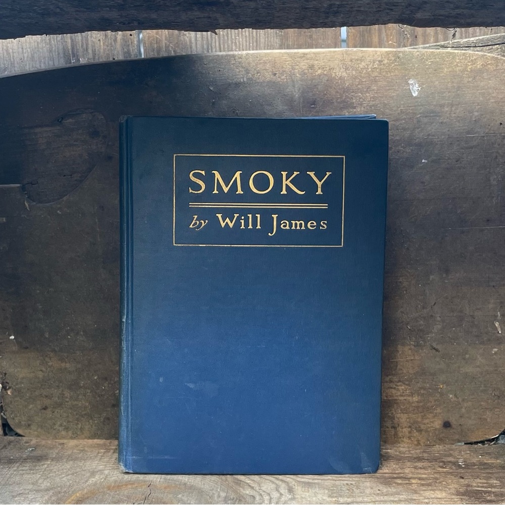 RARE 1927 edition Antique Collectors Book: SMOKY by Will James Hardcover